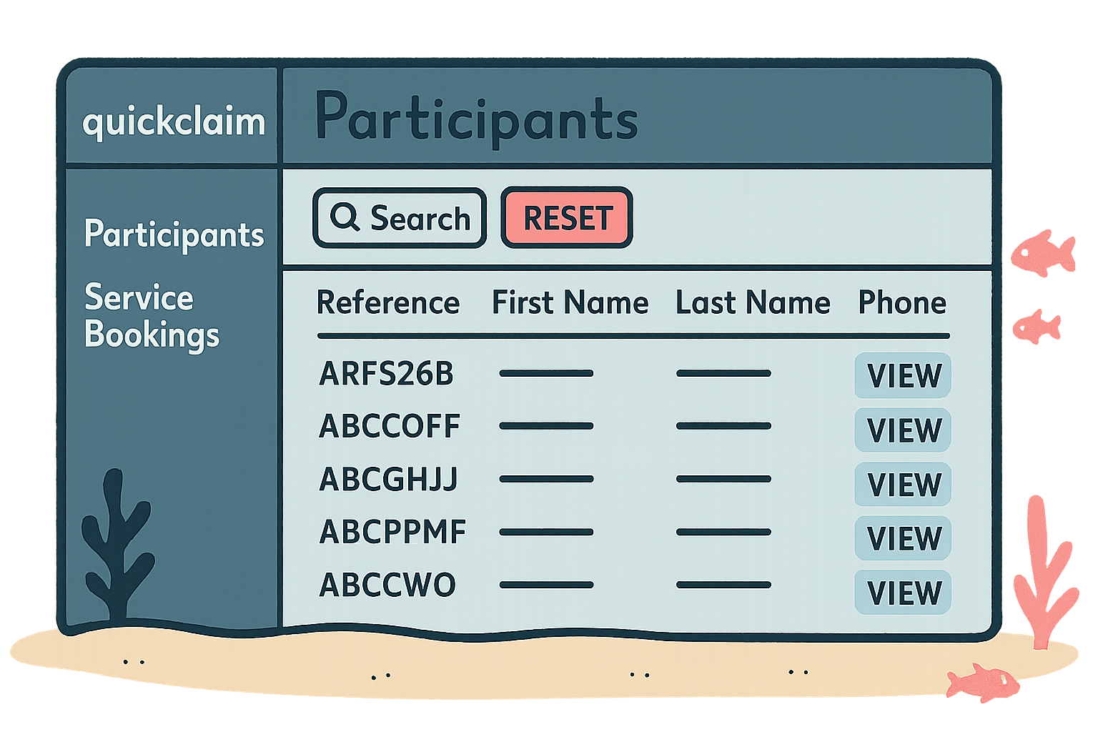 Participants Screen