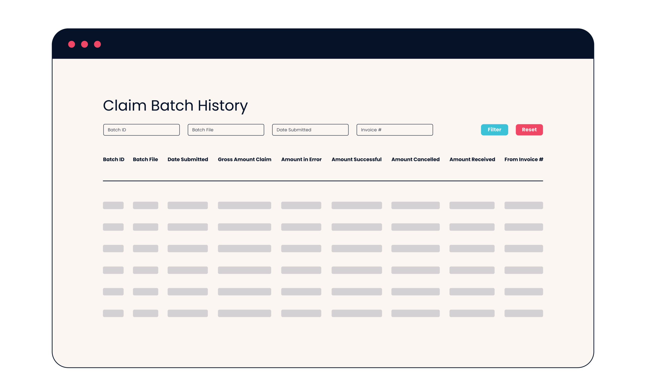 Quickclaim – Product Images_Claim Batch History