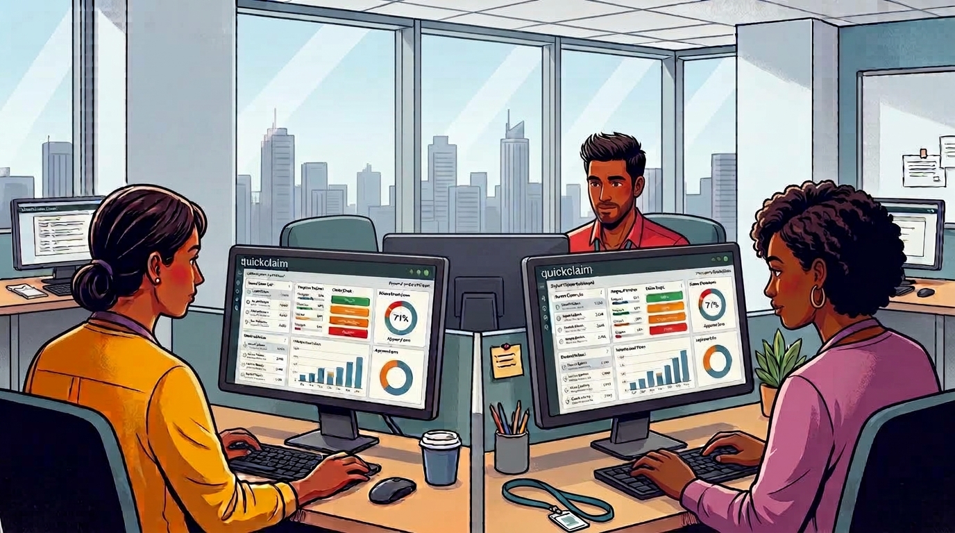 Stylised image – people in office Stylised image - people in office